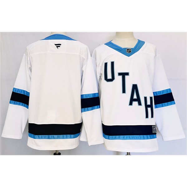 Utah Club Blank White Stitched Jersey