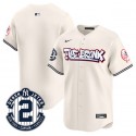 New York Yankees Blank Cream The Bronx Graffiti V2 Vapor Limited Stitched Jersey