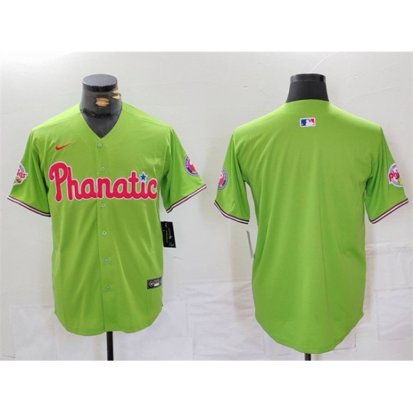 Philadelphia Phillies Blank Green With Patch Stitched Jersey