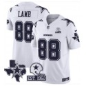 Dallas Cowboys #88 CeeDee Lamb 2024 White F.U.S.E. With Established In 1960 Patch Limited Stitched Jersey