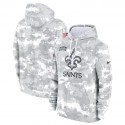 New Orleans Saints 2024 Arctic Camo Salute To Service Club Fleece Pullover Hoodie