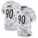 Pittsburgh Steelers #90 T.J. Watt Arctic Camo 2024 F.U.S.E. Salute To Service Limited Stitched Jersey