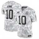 Green Bay Packers #10 Jordan Love Arctic Camo 2024 F.U.S.E. Salute To Service Limited Stitched Jersey