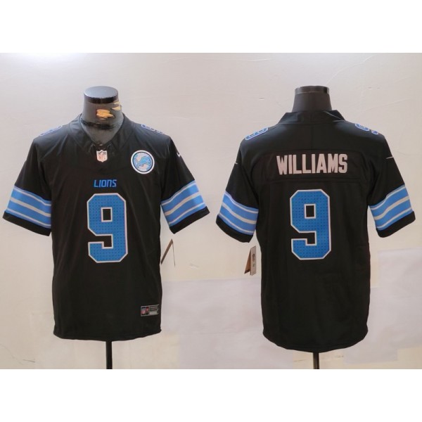 Detroit Lions #9 Jameson Williams Black 2024 F.U.S.E. 2nd Alternate With Patch Vapor Limited Stitched Jersey