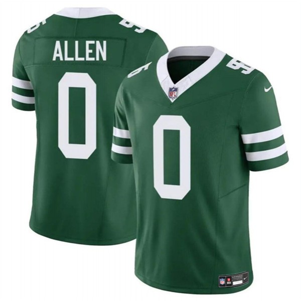 New York Jets #0 Braelon Allen Green 2023 F.U.S.E. Throwback Limited Stitched Jersey