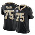 New Orleans Saints #75 Taliese Fuaga Black 2024 With Dradt Patch F.U.S.E. Vapor Limited Stitched Jersey
