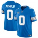Detroit Lions #0 Terrion Arnold New Blue 2024 With Dradt Patch F.U.S.E. Vapor Limited Stitched Jersey