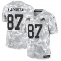 Detroit Lions #87 Sam LaPorta Arctic Camo 2024 F.U.S.E. Salute To Service Limited Stitched Jersey