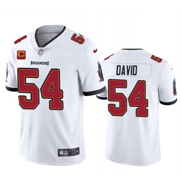 Tampa Bay Buccaneers #54 Lavonte David White 2024 With 4-Star C Patch Vapor Limited Stitched Jersey