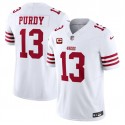 San Francisco 49ers #13 Brock Purdy White 2024 F.U.S.E. With 2-Star C Patch Vapor Untouchable Limited Stitched Jersey