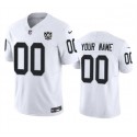 Las Vegas Raiders Custom White 2024 F.U.S.E 65th Anniversary Patch Vapor Stitched Jersey