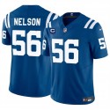 Indianapolis Colts #56 Quenton Nelson Blue 2024 F.U.S.E. With 4-Star C Patch Vapor Limited Stitched Jersey