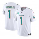Miami Dolphins #1 Tua Tagovailoa White 2024 F.U.S.E. With 3-Star C Patch Vapor Limited Stitched Jersey
