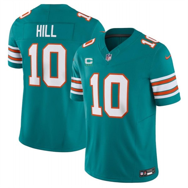 Miami Dolphins #10 Tyreek Hill Aqua 2024 F.U.S.E. Alternate With 3-Star C Patch Vapor Limited Stitched Jersey