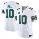 Miami Dolphins #10 Tyreek Hill White 2024 F.U.S.E Alternate With 3-Star C Patch Vapor Limited Stitched Jersey