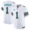 Miami Dolphins #1 Tua Tagovailoa White 2024 F.U.S.E Alternate With 3-Star C Patch Vapor Limited Stitched Jersey