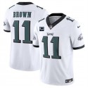 Philadelphia Eagles #11 A. J. Brown White 2024 F.U.S.E. With 2-Star C Patch Vapor Untouchable Limited Stitched Jersey