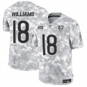 Chicago Bears #18 Caleb Williams 2024 F.U.S.E Arctic Camo Salute To Service Limited Stitched Jersey