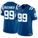 Indianapolis Colts #99 DeForest Buckner Blue 2024 F.U.S.E. With 4-Star C Patch Vapor Limited Stitched Jersey