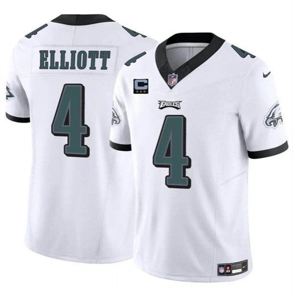 Philadelphia Eagles #4 Jake Elliott White 2024 F.U.S.E With 3-Star C Patch Vapor Untouchable Limited Stitched Jersey