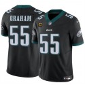 Philadelphia Eagles #55 Brandon Graham Black 2024 F.U.S.E With 4-Star C Patch Vapor Untouchable Limited Stitched Jersey