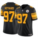 Pittsburgh Steelers #97 Cameron Heyward Black F.U.S.E. With Walter Payton Patch Color Rush Limited Stitched Jersey