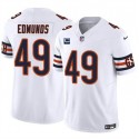 Chicago Bears #49 Tremaine Edmunds White 2024 F.U.S.E. With 2-Star C Patch Vapor Untouchable Limited Stitched Jersey