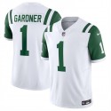 New York Jets #1 Sauce Gardner White Classic Alternate Vapor F.U.S.E. Limited Stitched Jersey