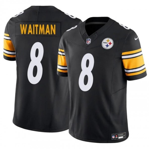 Pittsburgh Steelers #8 Corliss Waitman Black 2024 F.U.S.E. Alternate Vapor Untouchable Limited Stitched Jersey