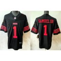 San Francisco 49ers #1 Deebo Samuel SR Black 2024 F.U.S.E Vapor Untouchable Limited Stitched Jersey