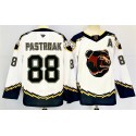 Boston Bruins #88 David Pastrnak White 2024-25 With A Patch Reverse Retro Home Stitched Jersey
