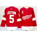 Detroit Red Wings #5 Nicklas Lidström Red 2024-25 Stitched Jersey