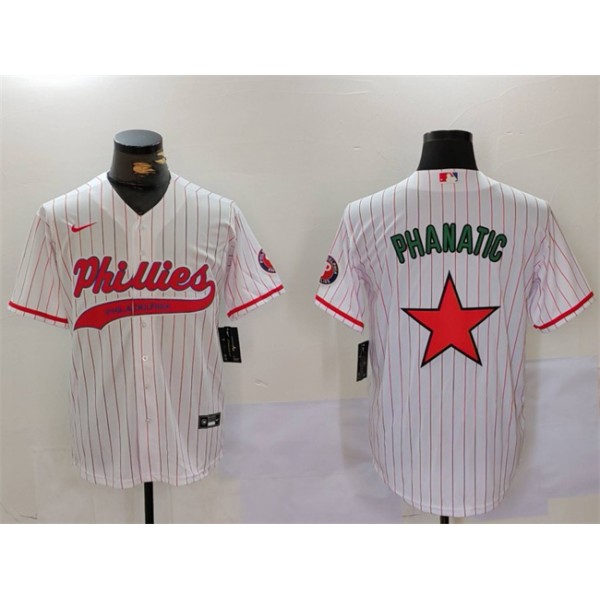 Philadelphia Phillies Phanatic White Red Cool Base Stitched Jersey