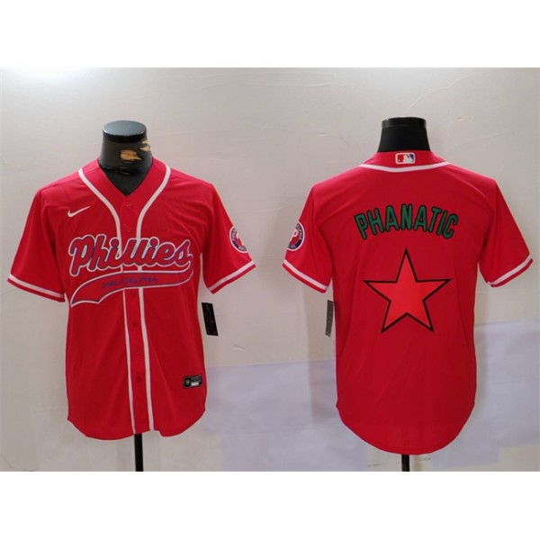 Philadelphia Phillies Phanatic Red Cool Base Stitched Jersey