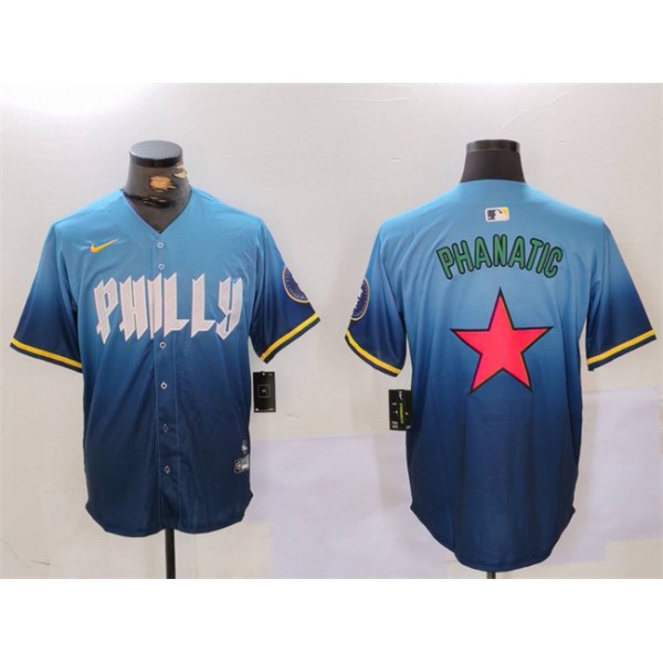 Philadelphia Phillies Phanatic Blue City Connect Limited Stitched Jersey