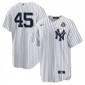 New York Yankees #45 Gerrit Cole White 2024 World Series Cool Base Stitched Jersey