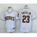 San Diego Padres #23 Fernando Tatis Jr. White Stitched Jersey