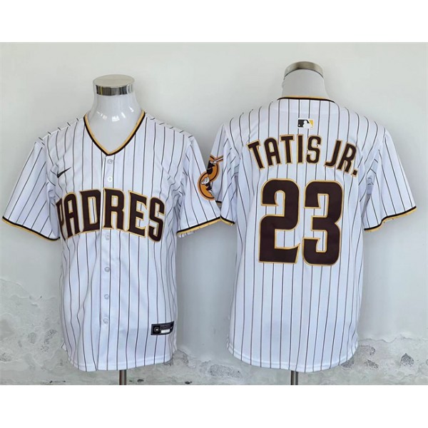 San Diego Padres #23 Fernando Tatis Jr. White Stitched Jersey