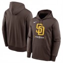 San Diego Padres Brown 2024 Postseason Collection Therma Pullover Hoodie