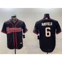Tampa Bay Buccaneers #6 Baker Mayfield Black Cool Base Stitched Jersey