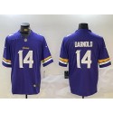 Minnesota Vikings #14 Sam Darnold Purple Vapor Untouchable Limited Stitched Jersey