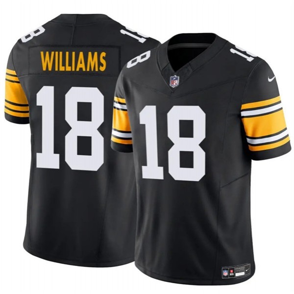 Pittsburgh Steelers #18 Mike Williams Black 2024 F.U.S.E. Alternate Vapor Untouchable Limited Stitched Jersey