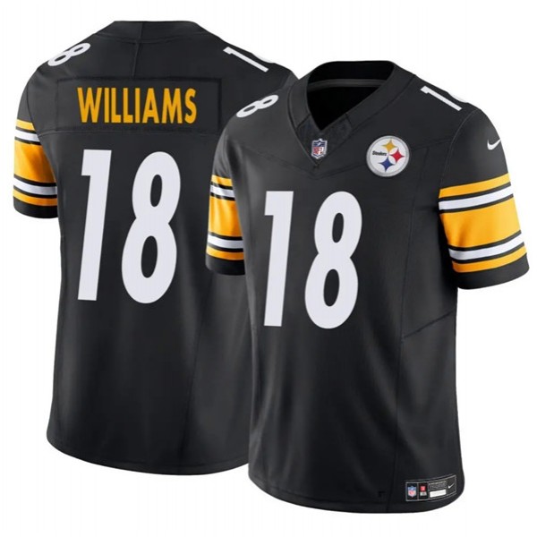 Pittsburgh Steelers #18 Mike Williams Black 2024 F.U.S.E. Vapor Untouchable Limited Stitched Jersey