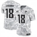 Atlanta Falcons #18 Kirk Cousins 2024 F.U.S.E. Arctic Camo Salute To Service Limited Stitched Jersey