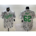 Philadelphia Eagles #62 Jason Kelce 2024 Arctic Camo Salute To Service Stitched Jersey