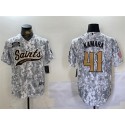 New Orleans Saints #41 Alvin Kamara 2024 Arctic Camo Salute To Service Stitched Jersey