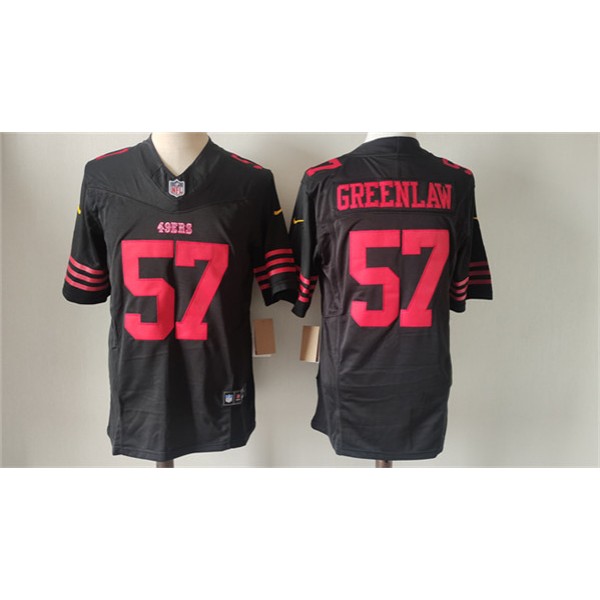 San Francisco 49ers #57 Dre Greenlaw Black 2024 F.U.S.E. Vapor Untouchable Limited Stitched Jersey