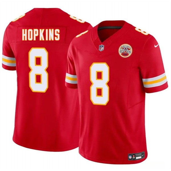 Kansas City Chiefs #8 DeAndre Hopkins Red 2024 F.U.S.E. Vapor Untouchable Limited Stitched Jersey