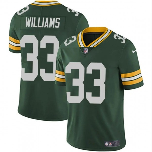 Green Bay Packers #33 Evan Williams Green Vapor Untouchable Limited Stitched Jersey