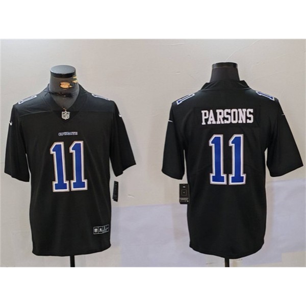Dallas Cowboys #11 Micah Parsons Black Throwback Vapor Untouchable Limited Stitched Jersey